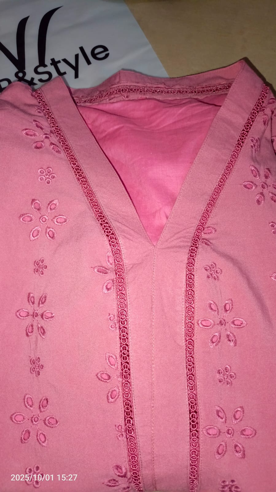 Blossom Beauty – Soft Linen Embroidered Shirt