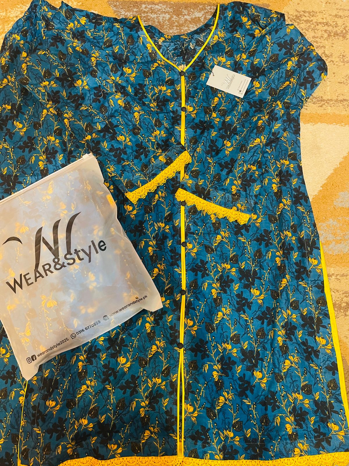 Botanic Bloom – Front Open Floral Kurta and Trouser