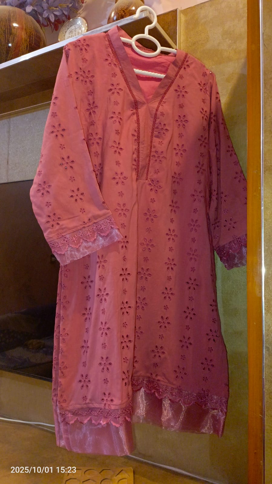 Blossom Beauty – Soft Linen Embroidered Shirt