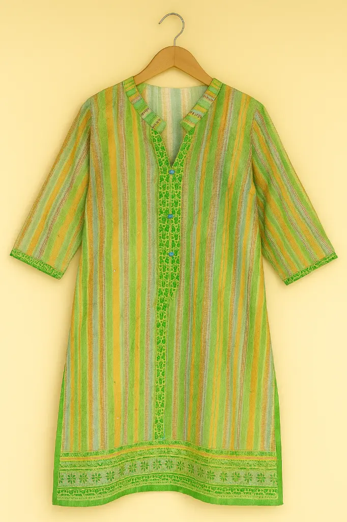 Multi Color Open Style Shirt with Elegant Embroidery